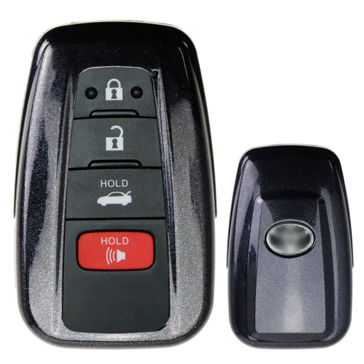 Black Key Fob Shell Cover For 17/18-up Toyota Camry Prius Prime Mirai C-HR, etc