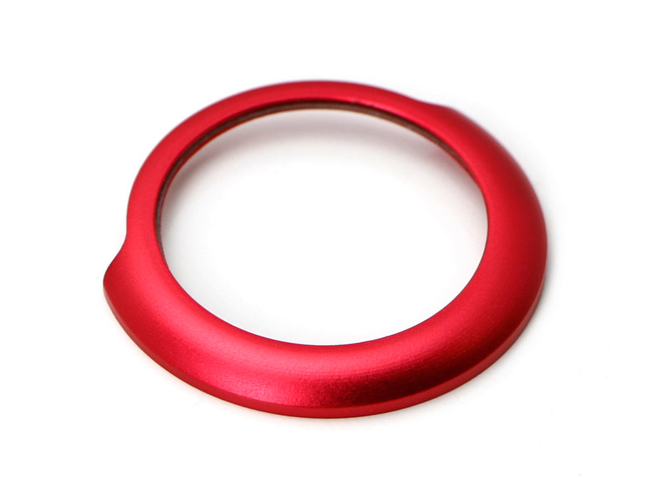 Red Aluminum Keyless Engine Push Start Button Decoration Ring Trim For BMW G30