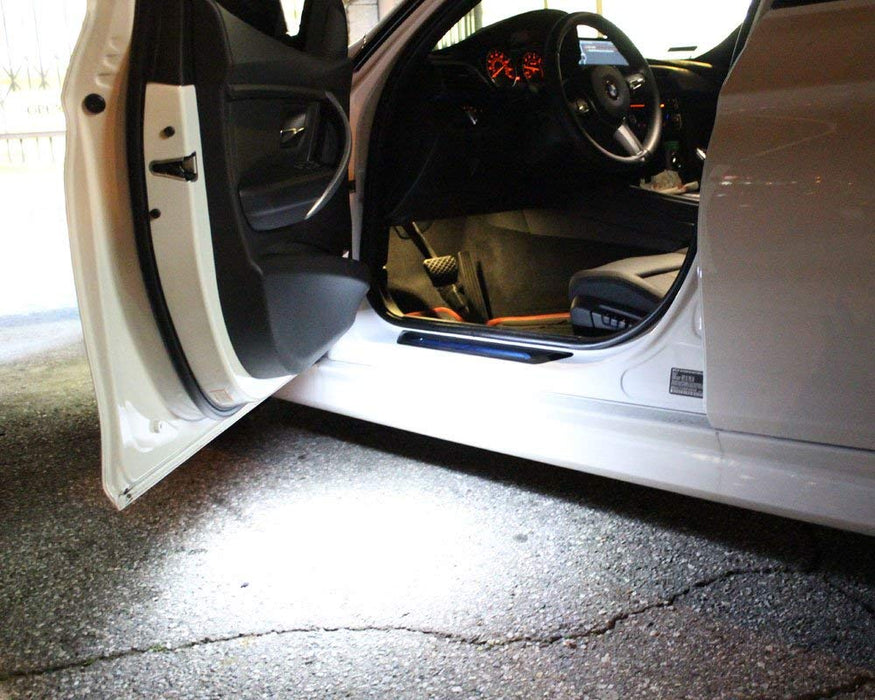 White LED Step Courtesy Lights For BMW E39 5 Series E53 X5, Replace OEM Footwell