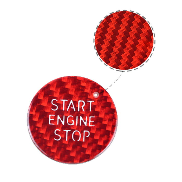 Carbon Fiber Keyless Engine Push Start Button Cover For BMW G20 3, G15 8 Series