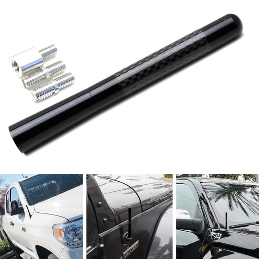 5-Inch Carbon Fiber Short Antenna Topper For Chevy/GMC Dodge RAM Ford Toyota etc