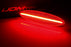 Red Lens Full LED Strip Rear Side Marker Light Kit For 99-04 Chevy C5 Corvette