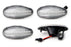 Clear Lens Full LED Rear Bed Side Marker Lamps For 08-14 Chevy GMC 2500 3500HD