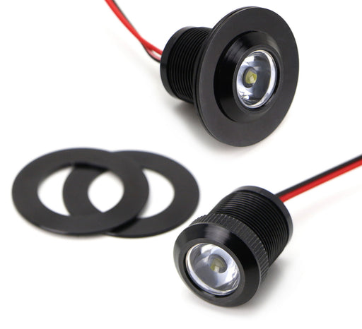 20mm Xenon White Projector Lens 3W Flush/Surface Mount LED Bolt Lights For Cars