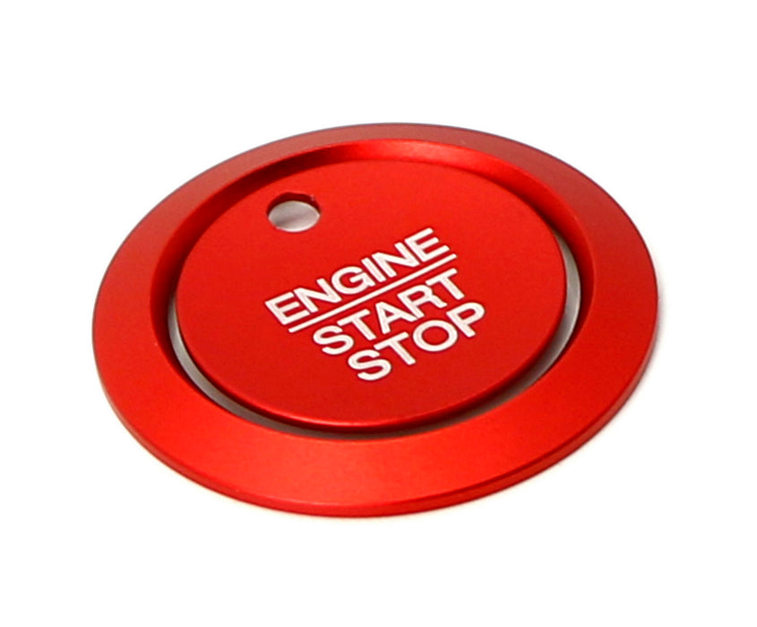 Red Keyless Engine Push Start Button & Surrounding Ring For Ford F-150 Raptor...
