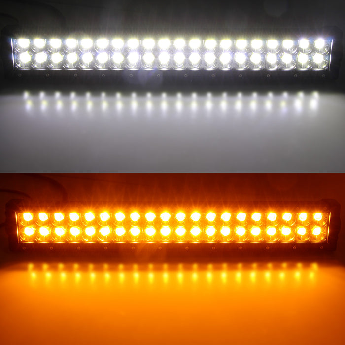 White/Amber 120W LED Ligth Bar w/ Bumper Bracket, Wirings For 2011-16 F250 F350