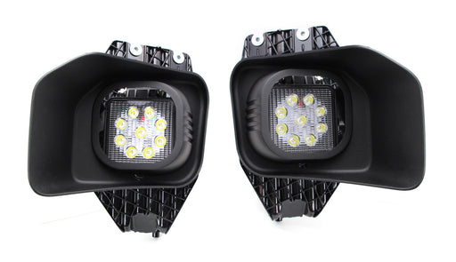 27W LED Fog Lights w/ Bezels Brackets Wiring For 11-16 F250 F350 F450 Super Duty