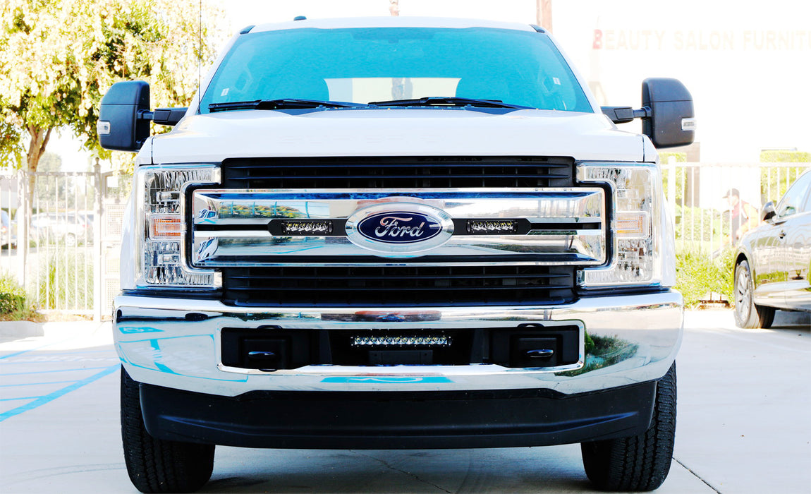 30W CREE LED Light Bars w/ Front Grille Bracket Wirings For 17-19 Ford F250 F350
