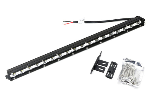 20" Ultra Slim LED Light Bar w/Behind Grill Mount, Wiring For 15-23 Ford Mustang
