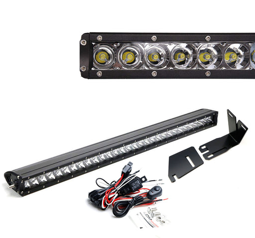 Invisible 30-Inch LED Light Bar w/Mounting Brackets, Wires For 17-21 Ford Raptor