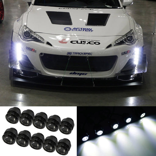 HID White 30W High Power Flexible LED Daytime Running Lights w/ Free Shape Style