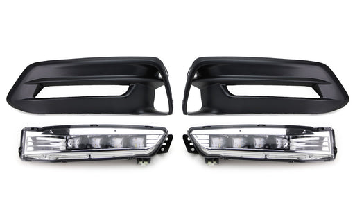 OEM Spec White LED Fog Light Kit ,w/ Bezel,Wiring For 2018-20 Honda Accord Sedan