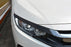 Carbon Fiber Headlight Eyebrow Cover For 16-21 Honda Civic Sedan/Hatchback/Coupe