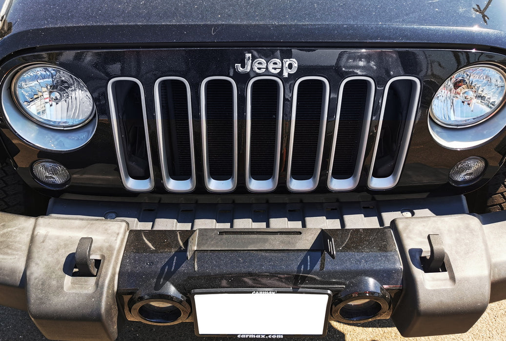 Bumper Mount 60W LED Light Bar Kit w/ Bracket, Wirings For Jeep Wrangler JK JL