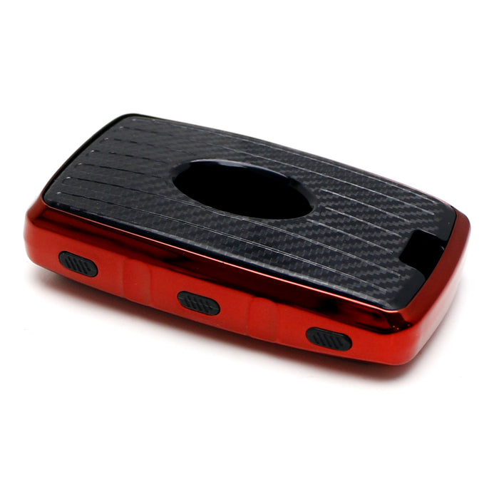 Red w/Carbon Fiber TPU Key Fob Protective Case For Land Rover 18-up Range Rover