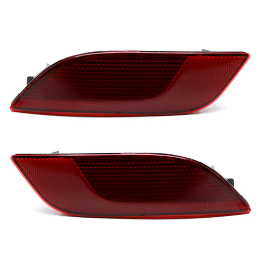OE-Spec Dark Red Lens Rear Bumper Reflector Replacements For Jeep 17-up Compass