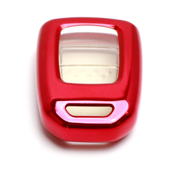 Red TPU Key Fob Protective Case w/Face Panel Cover For 16-up Civic Accord HR-V..