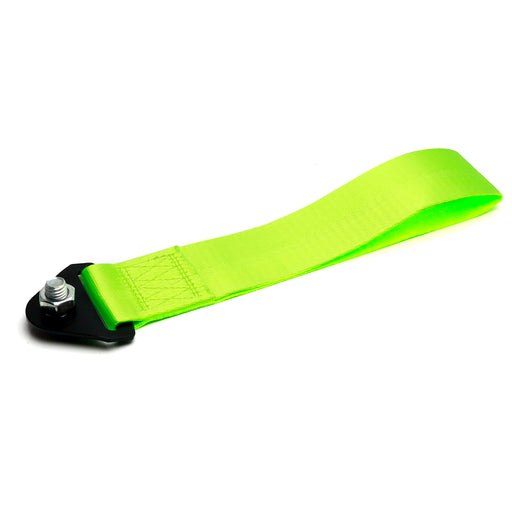 Sporty Lime High Strength Racing Tow Strap For Front Rear Bumper Towing Hook