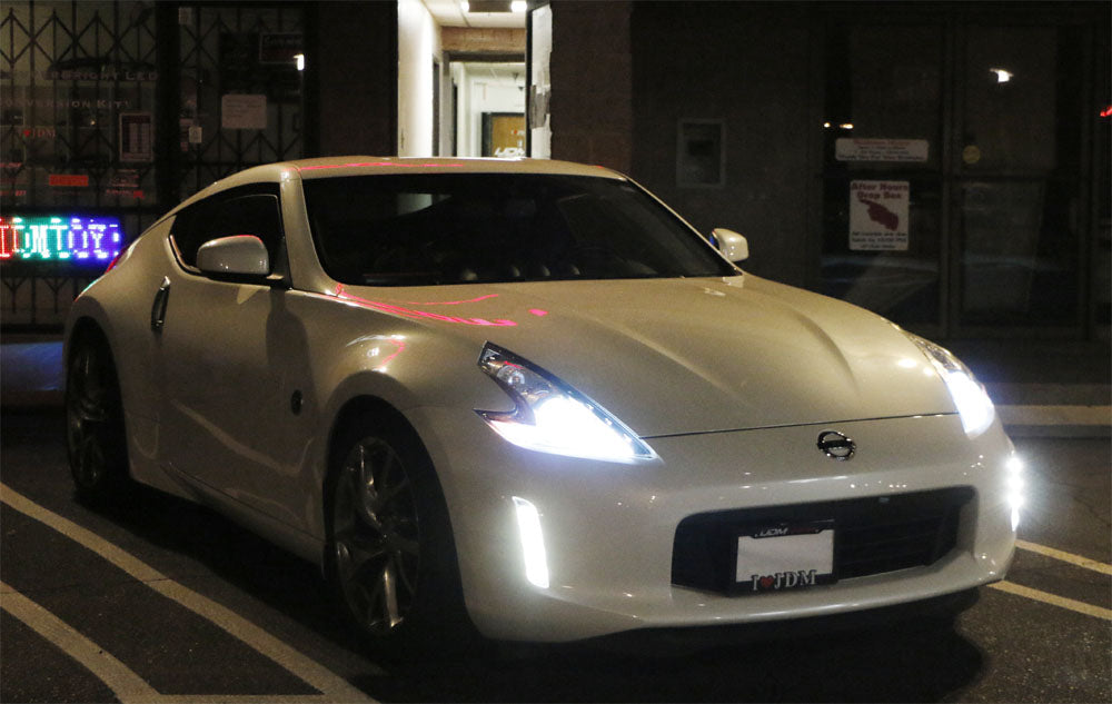 LED Daylight Night Time Enable Kit + LED Parking Lights For 2013-20 Nissan 370Z