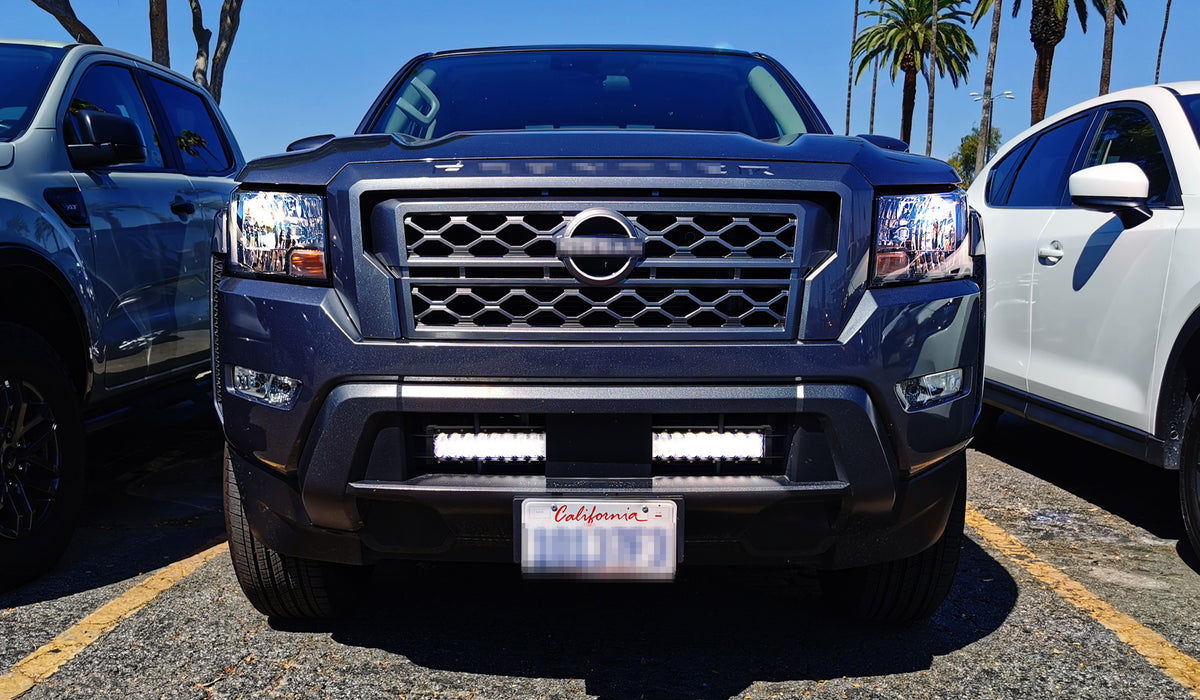Lower Bumper Fit 25" LED Light Bar Kit w/Brackets, Relay For 22+ Nissan Frontier