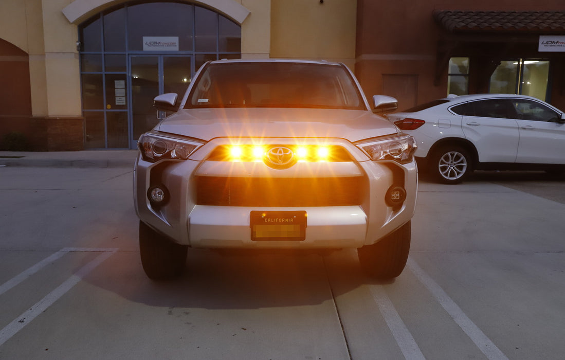 4pc Raptor Style 3W LED Grille Lighting Kit For Toyota FJ Cruiser 4Runner Tacoma