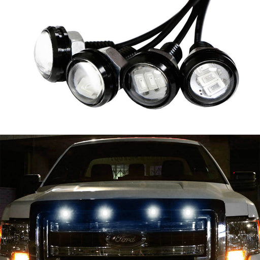 4pc Ford SVT Raptor Style LED White Grille Lighting Kit, Universal Fit Truck SUV
