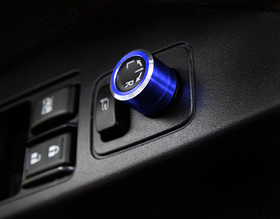 Blue Aluminum SideMirror Adjustment Button Knob Cover For Subaru WRX STI Impreza
