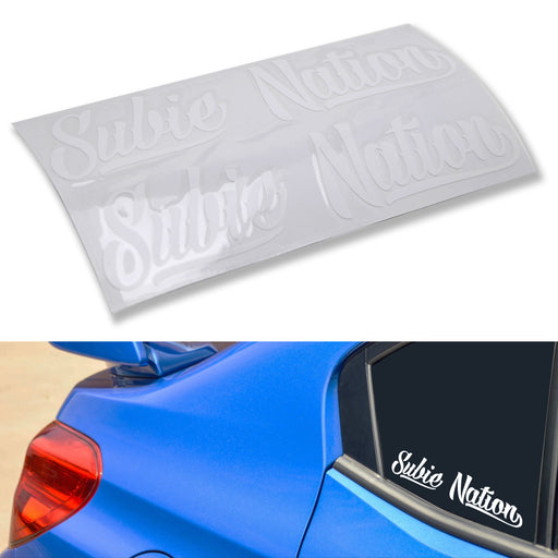 7x1.5" Subie Nation Vinyl Decal Stickers For Subaru WRX STI BRZ Impreza Legacy
