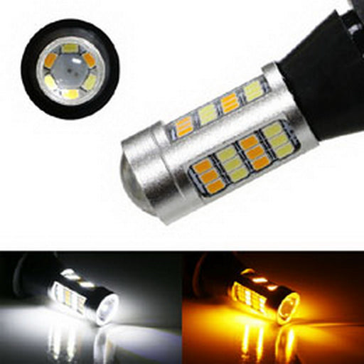 42-SMD 1156 7506 Switchback LED Bulbs For Daytime Running Lights/Turn Signals
