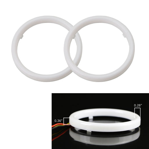 80mm White/Amber Switchback LED Halo Ring Kit For Headlight Fog Light Retrofit