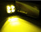 2500K Yellow Round LED A-Pillar Pod Light Kit w/ Bracket Wire For 2016-23 Tacoma