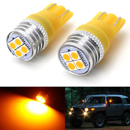 Amber 4-SMD High Power LED Side Mirror Light Bulbs For 2007-14 Toyota FJ Cruiser