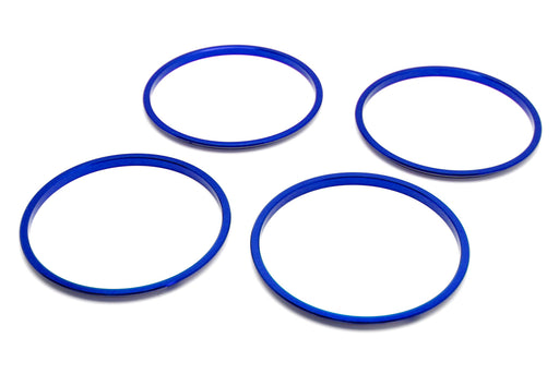 Blue Aluminum Outer AC Vent Surrounding Decoration Rings For 16-23 Toyota Tacoma