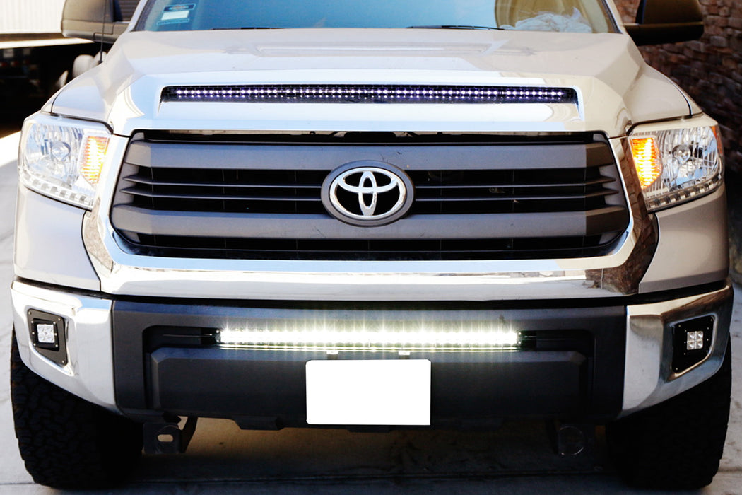 30-31.5" LED Light Bar Lower Bumper Mounting Brackets For Toyota Tacoma Tundra