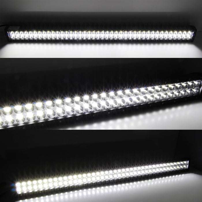 240W 40" LED Light Bar w/Behind Grille Mounts & Wiring For 2014-21 Toyota Tundra