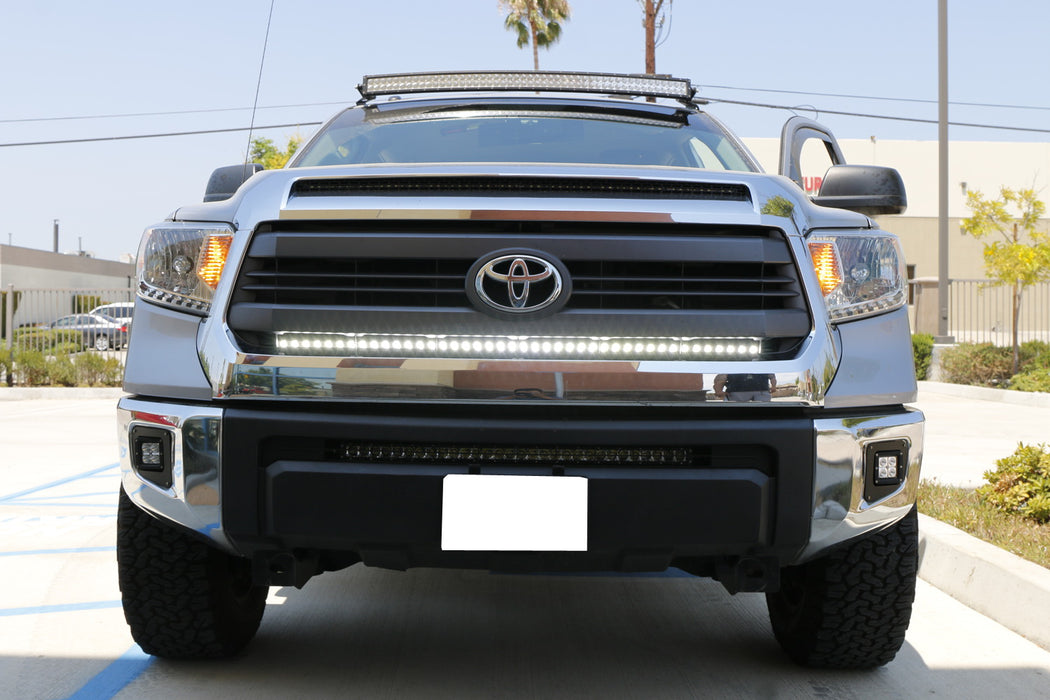 48W CREE LED Pods w/ Fog Lamp Mounting Brackets Wires For 2014-21 Toyota Tundra
