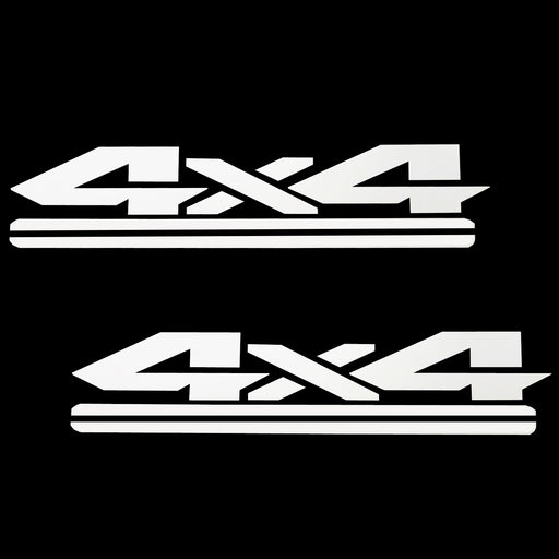 Gloss White 4x4 Off-Road Vinyl Decal Sticker For Dodge Chevy GMC Ford Truck Bed