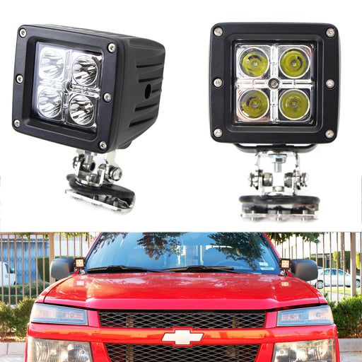 40W CREE LED Pods w/ Universal A-Pillar Hinge Bracket/Wirings For Truck Jeep SUV