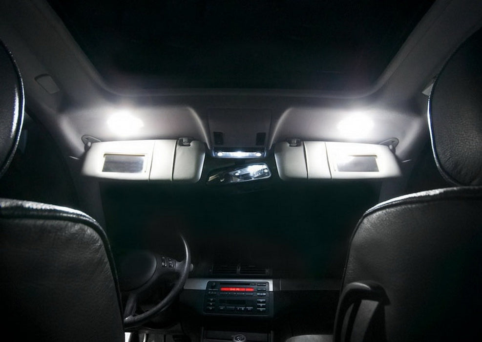 White LED Visor Vanity Mirror Lights For VW Golf GTi EOS Jetta Passat CC Tiguan