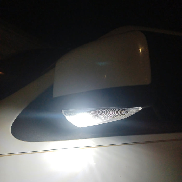 2006 Lincoln Navigator Installed Clear Sequential Blink LED Under Side Mirror Lamps