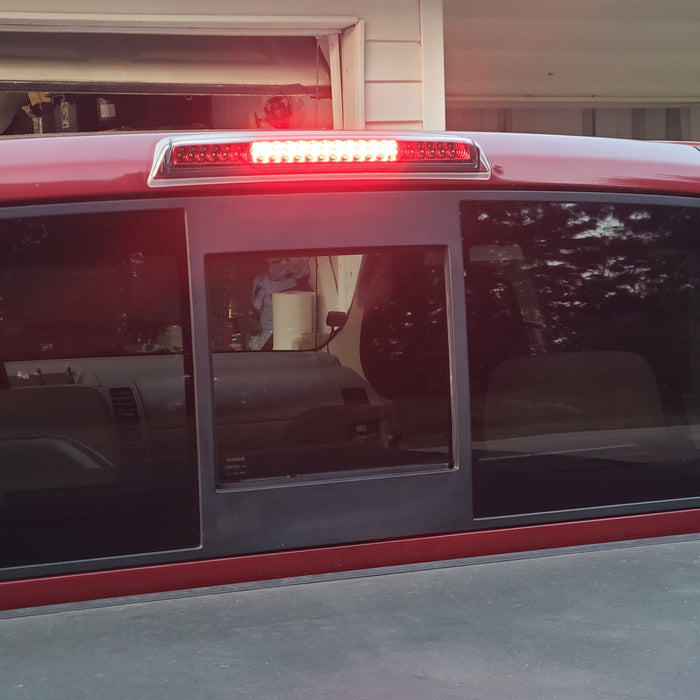 Nissan frontier SE 4.0  Installed F1 Strobe Clear Lens w/Red Chrome Reflex LED 3rd Brake Light