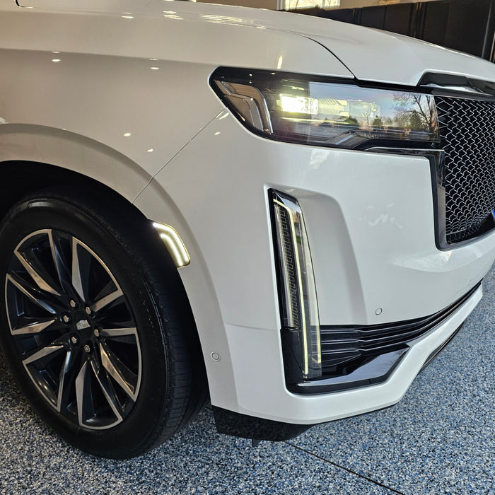 2023 Cadillac Escalade Sport Platinum  Installed Smoked Lens White Double-StripeLED Side Markers