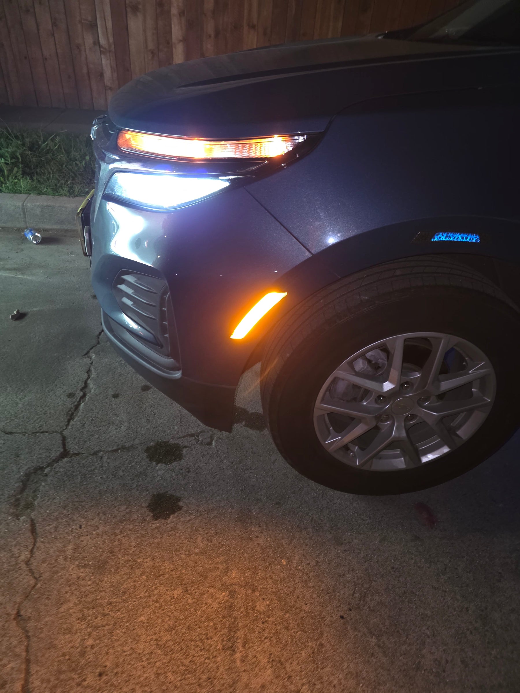 Chevrolet equinox  Installed Smoked Lens Amber Full LED Front Bumper Side Markers