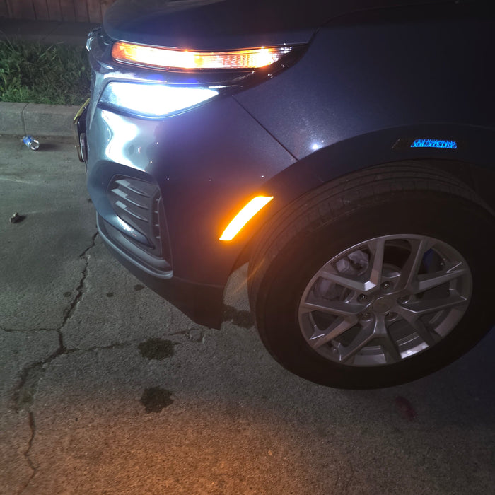 Chevrolet equinox  Installed Smoked Lens Amber Full LED Front Bumper Side Markers