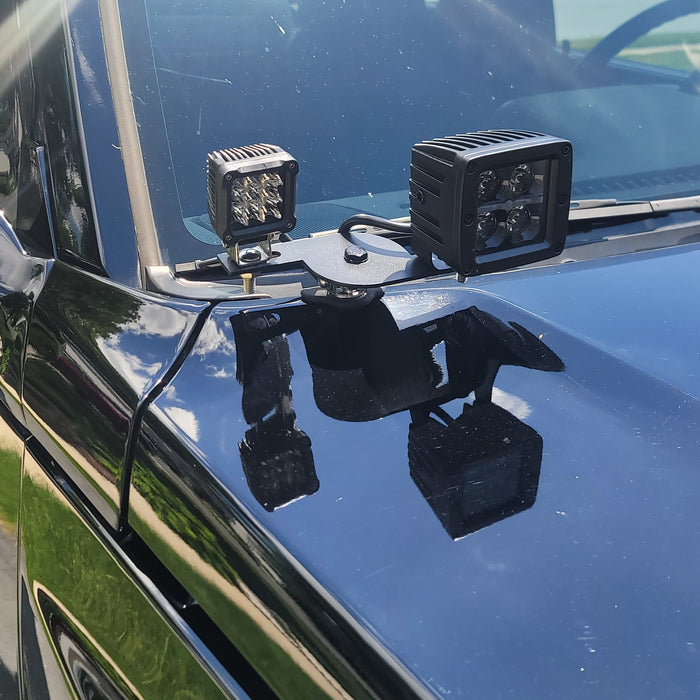 96 geo tracker  Installed Add-On Dual Pod Light Mounting Brackets