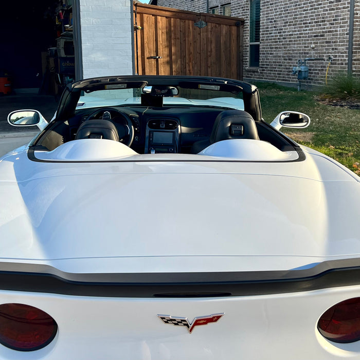 2012 corvette grand sport convertible Installed Smoked Lens F1 Style Strobe Featured LED Trunk Lid High Mount Third Brake Light Assembly