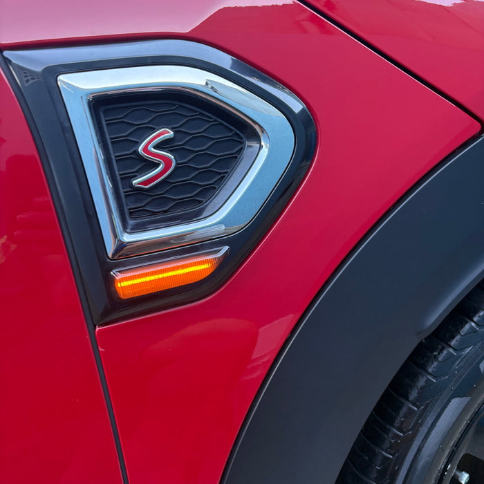 2020 mini cooper s countryman Installed Smoke Sequential Amber LED Side Markers