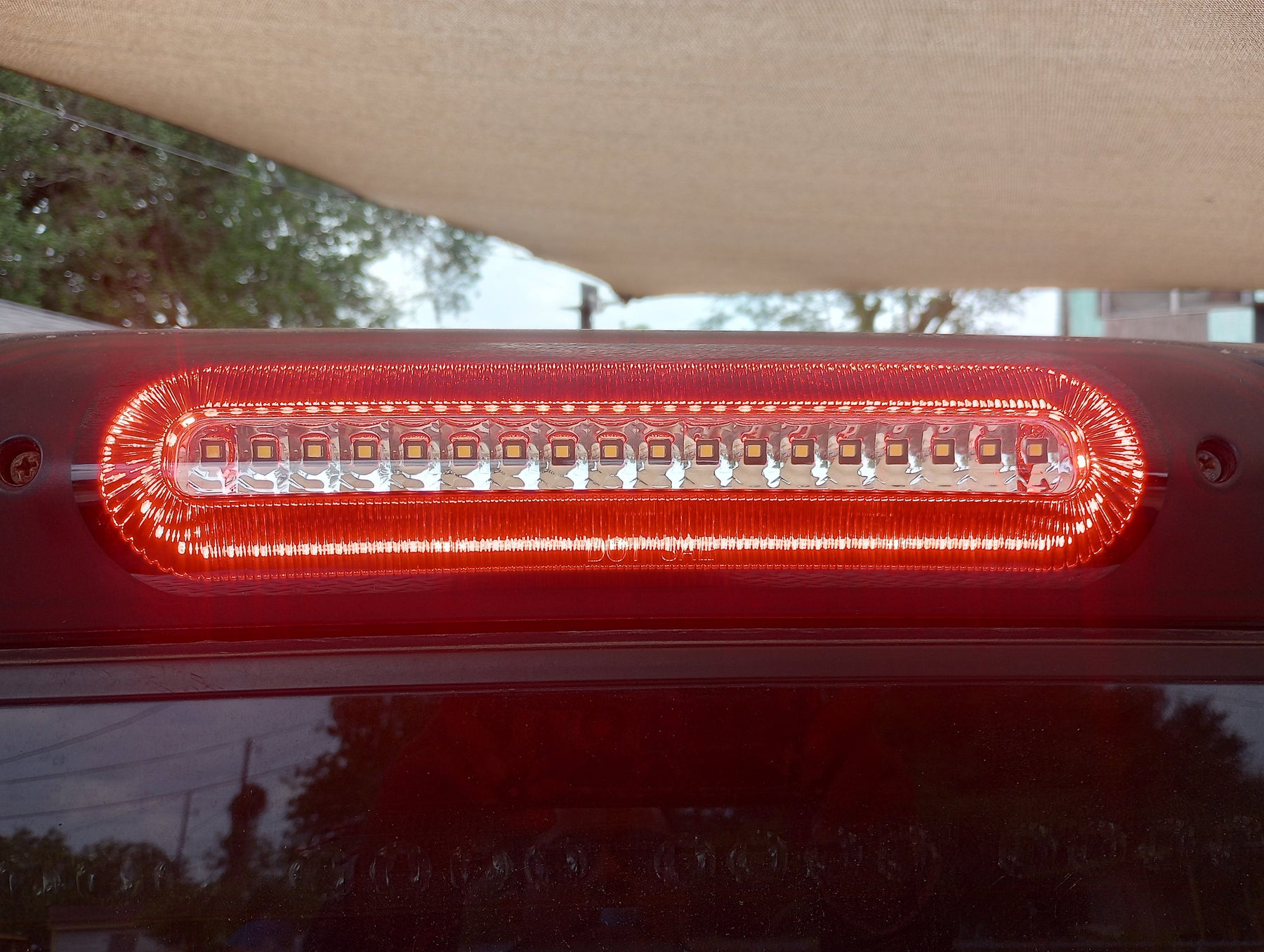 Ram 1500 2005  Installed Red Lens Strobe LED HighMount 3rd Brake Light
