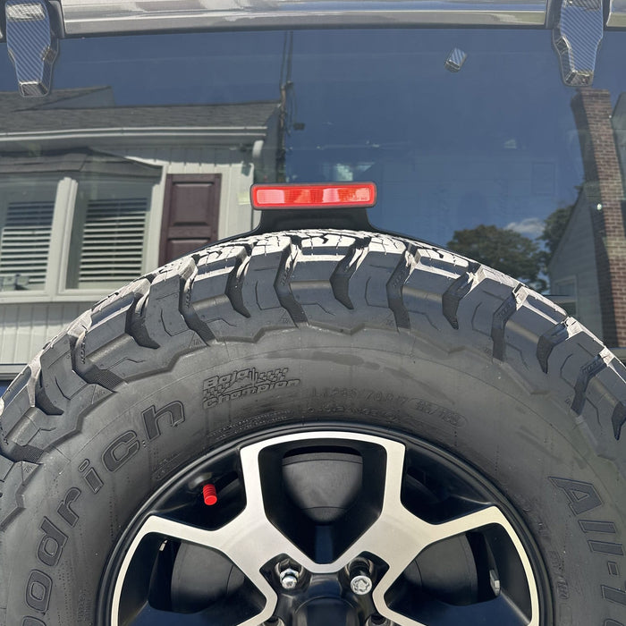 2022 Jeep Wrangler Installed Red Lens Strobe/Blink LED High Mount 3rd Brake Light