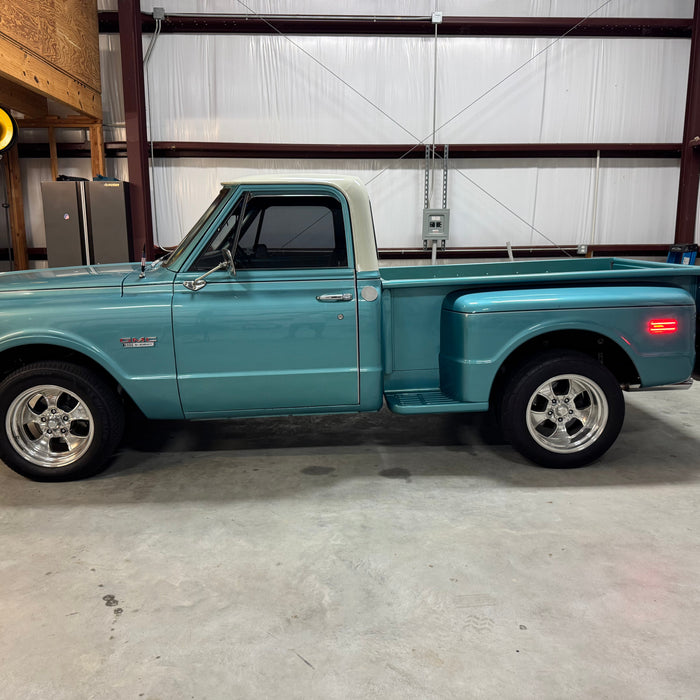 1969 C15 GMC Truck Installed Clear Double Row Amber/Red Full LED Side Markers
